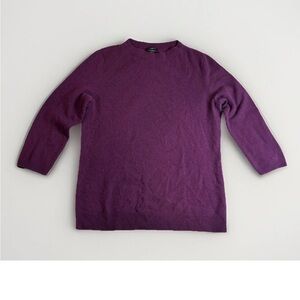 Talbots Women's Crewneck Sweater in Deep Purple